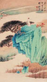 张大千 己卯（1939年）作 山水 立轴